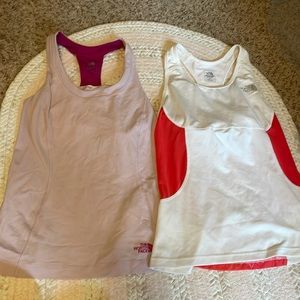 Bundle of two north face workout bra tanks
